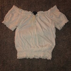 White Off the Shoulder Top